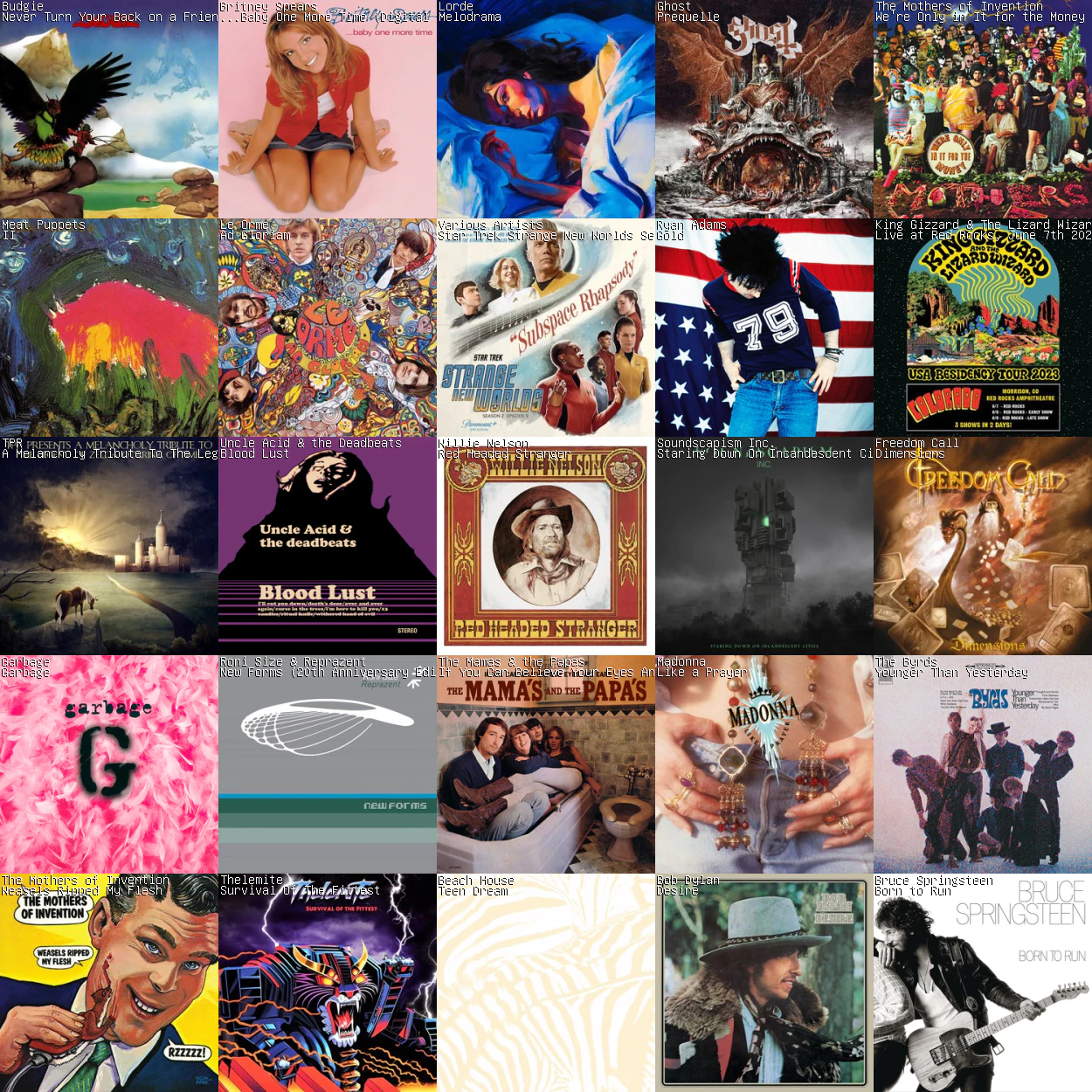 My Top 25 Albums of August 2023.