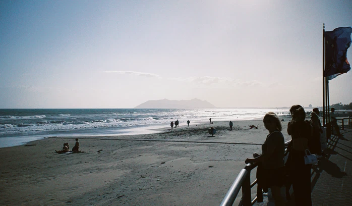 A photo of Terracina's seaside, on August 30th.