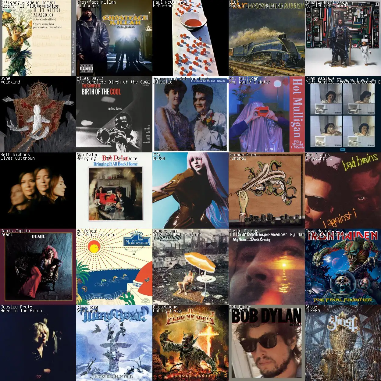 The top 25 albums of May 2024. Including Mozart’s Die Zauberflöte, Ghostface Killah’s Fishscale, Miles Davis’ Birth of the Cool, Dvne’s Voidkind, and more.